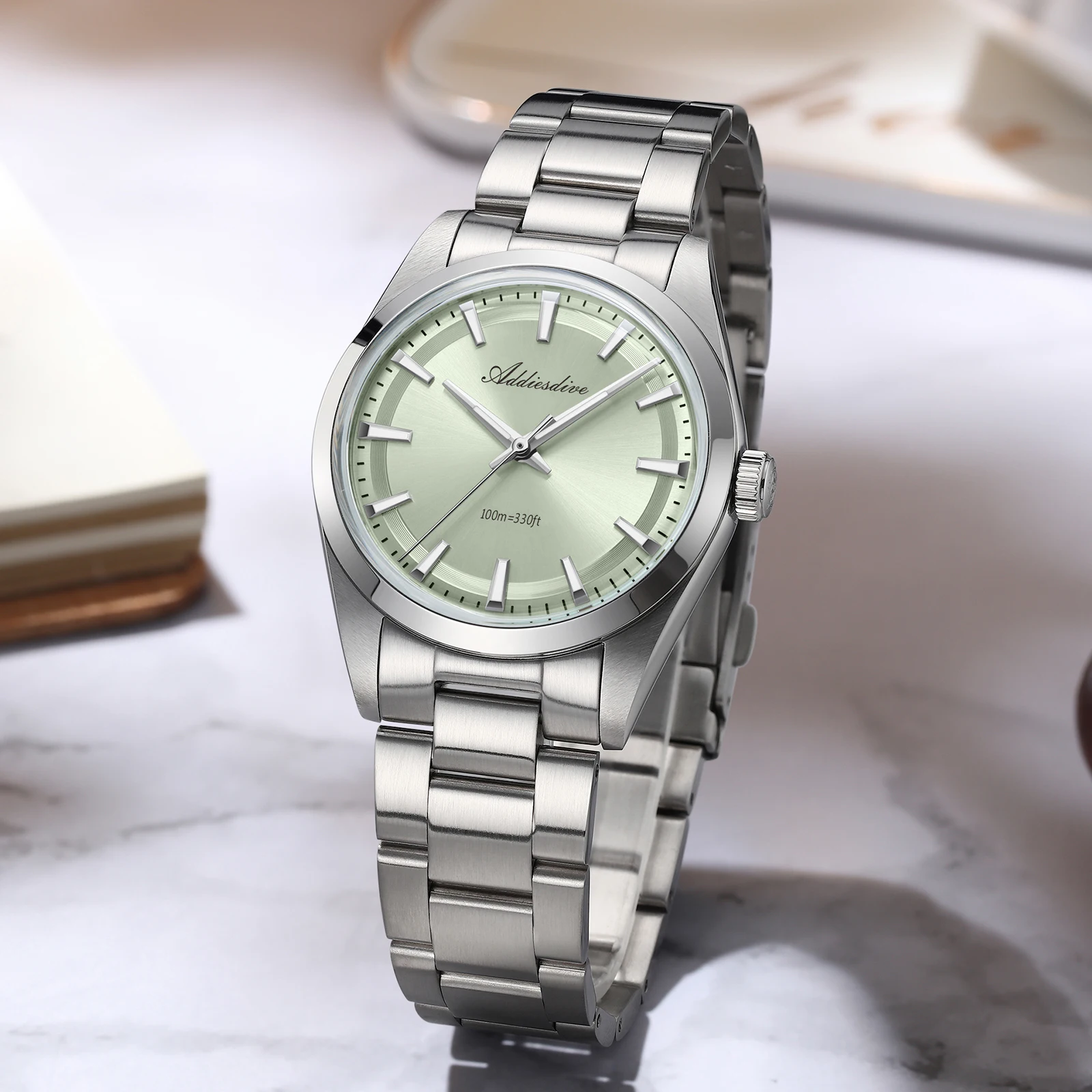 Anti Blue Light Film - ADDIESDIVE Bestseller AD2066 Herrenuhr 36mm Bubble-Spiegelglas