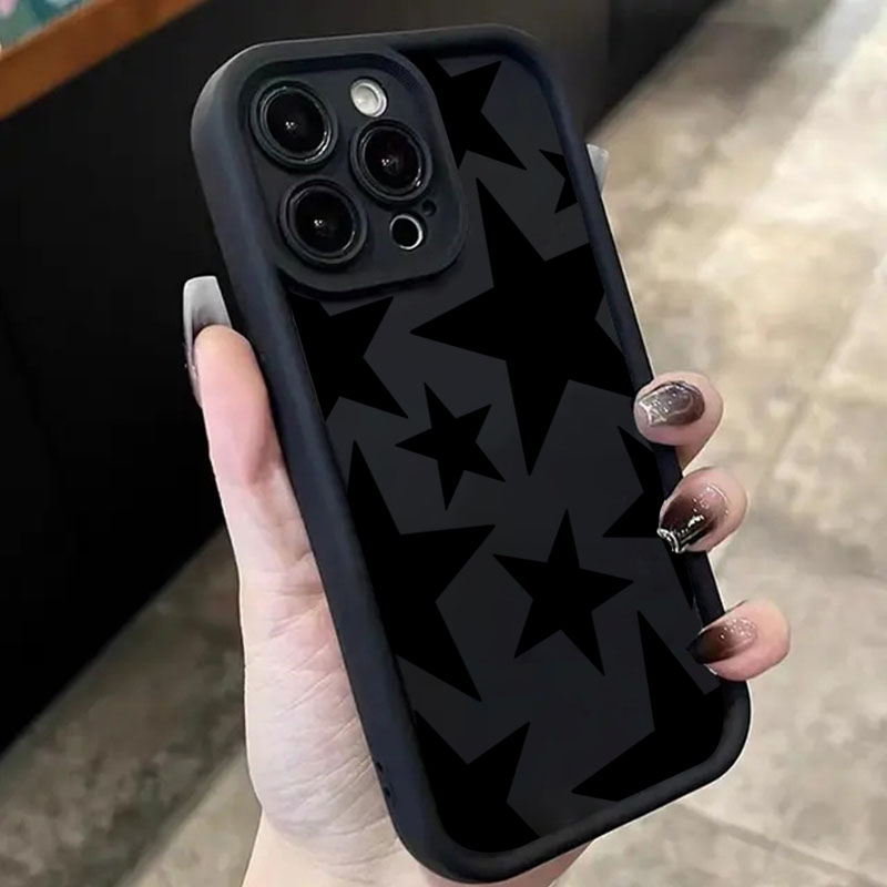 Xiaomi Poco X6 - Black Star Design Handyhülle für Xiaomi