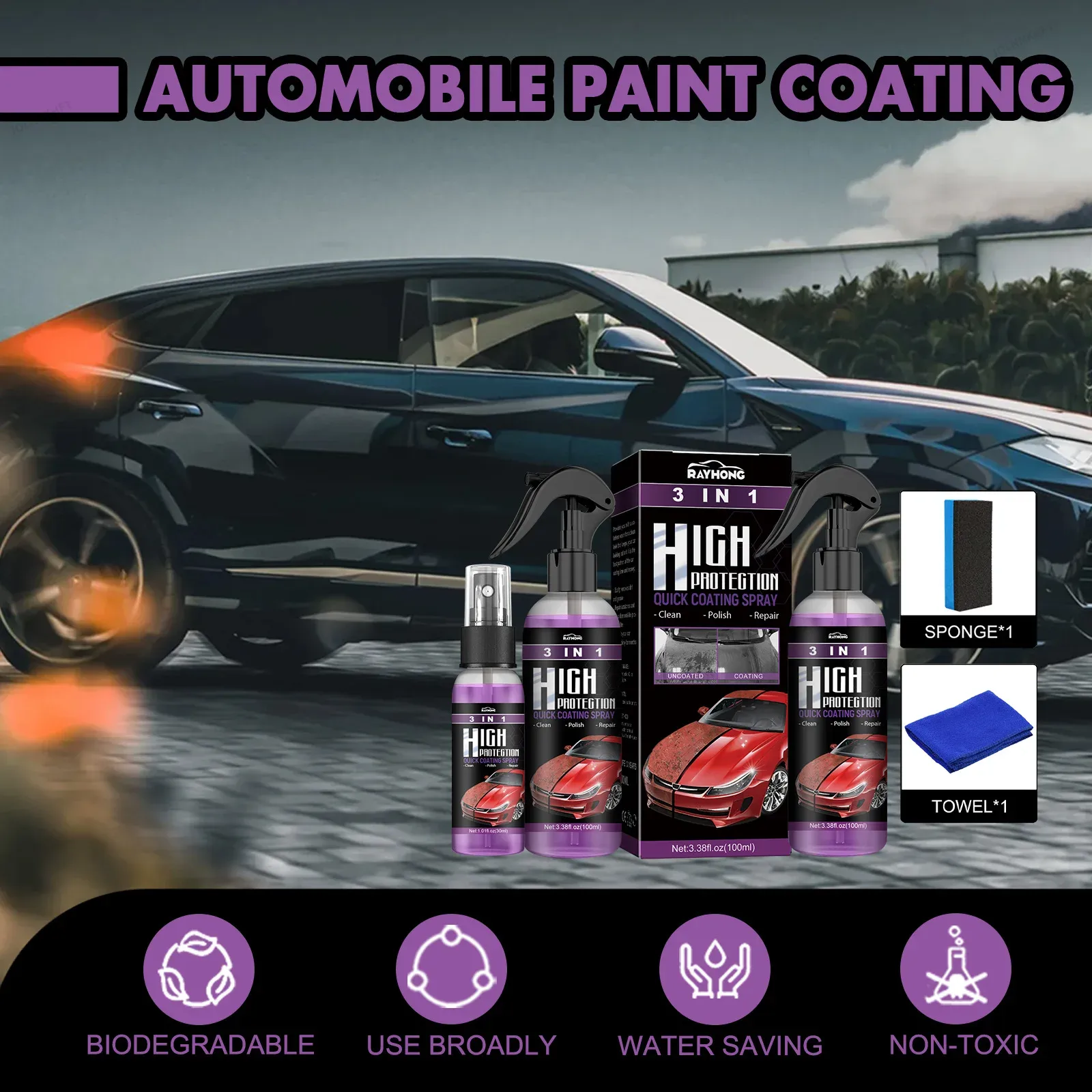100ML 3-in-1 Auto-Keramik-Nano – Nano Liquid Coating Bewertung und Preis