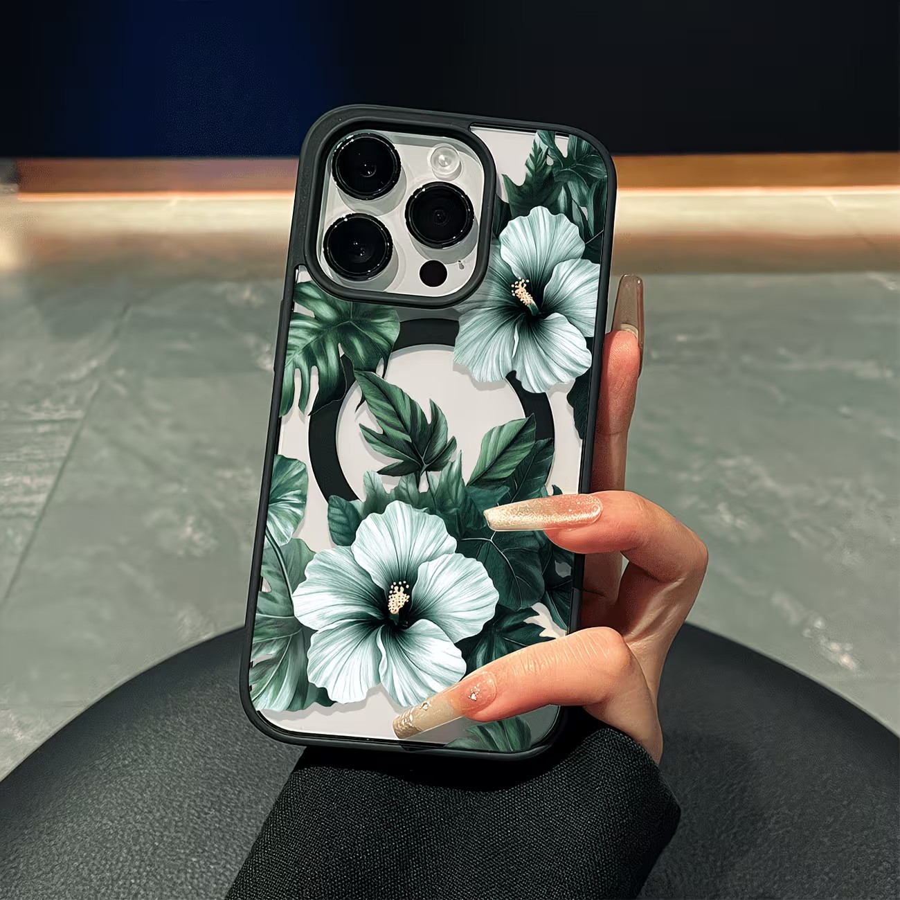 Grüne Blumenmuster Handyhülle  – Apple Iphone 15 Pro Max Bewertung und Preis