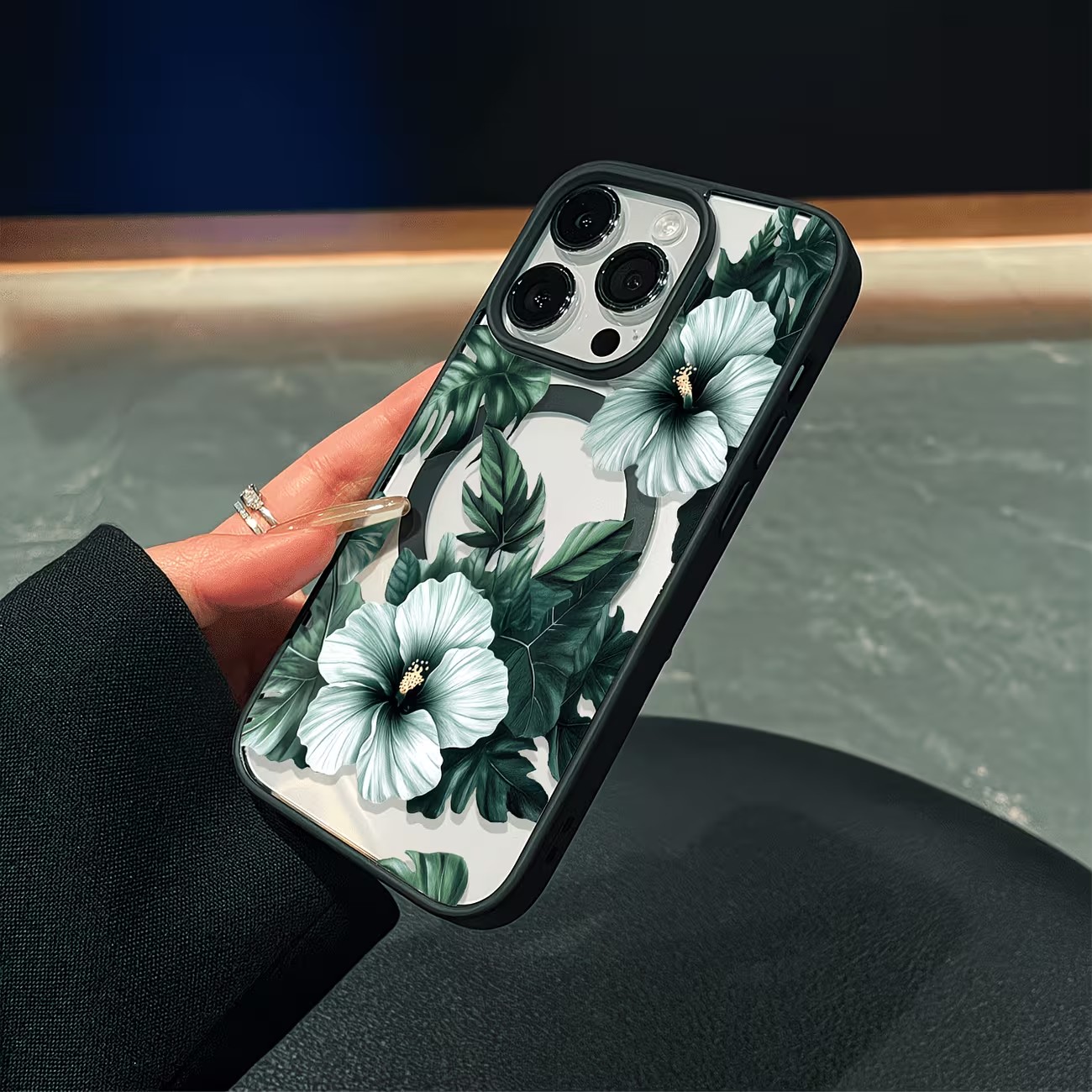 Grüne Blumenmuster Handyhülle  – Apple Iphone 15 Pro Max Bewertung und Preis